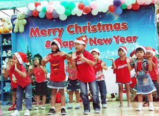 Youngsters at the Fountain of Life Center for Children brighten up the annual FOL Christmas party with a little holiday song and dance. We hope the smiles on their faces brighten up your day this season. At this holiday time of warmth and happiness, the Pattaya Mail Media team wishes everyone a Merry Christmas and a Happy Chanukah. May there be peace on earth and goodwill towards all.